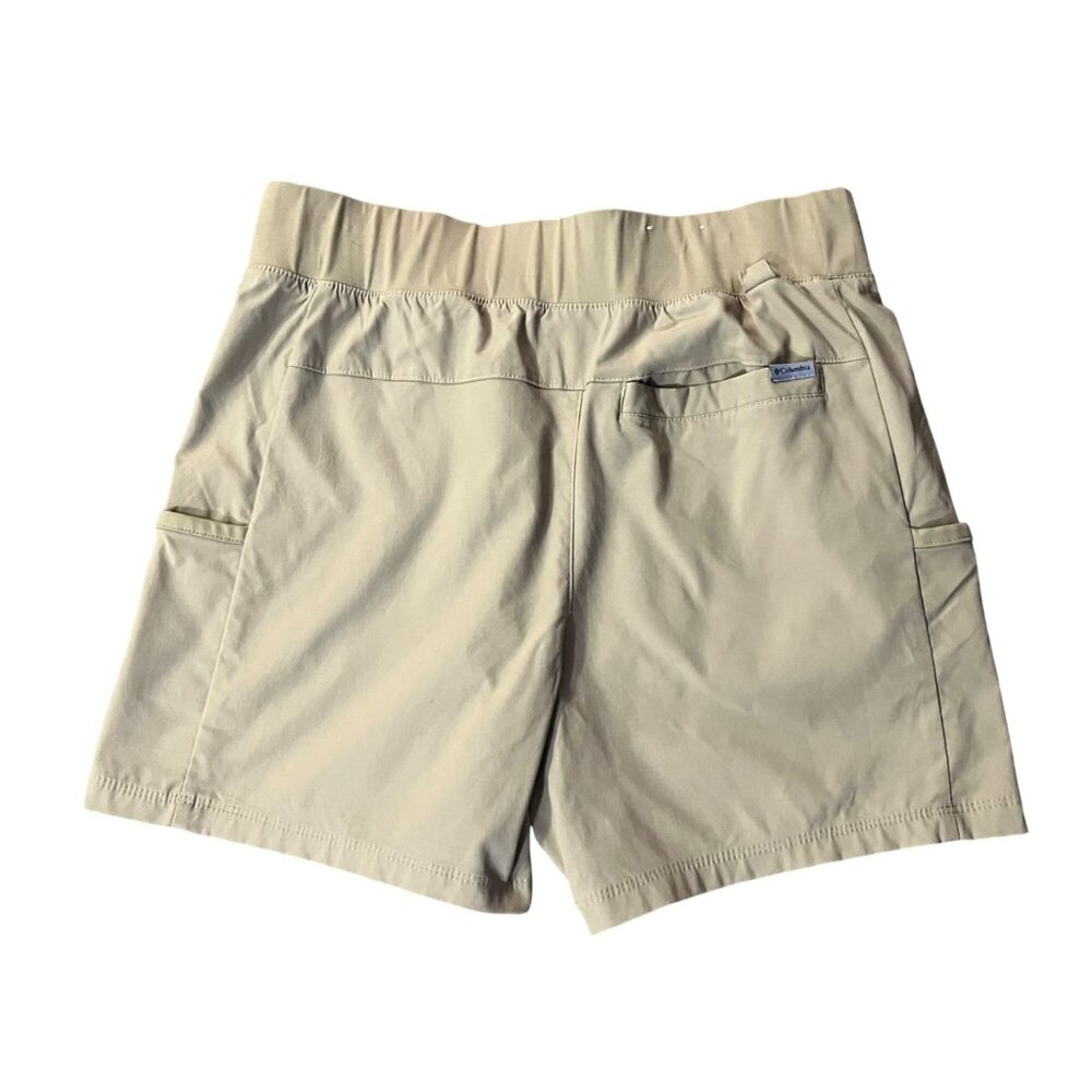 Columbia Womens Pull On Shorts M 5” Inseam Tan Casual Used - Picture 4 of 13